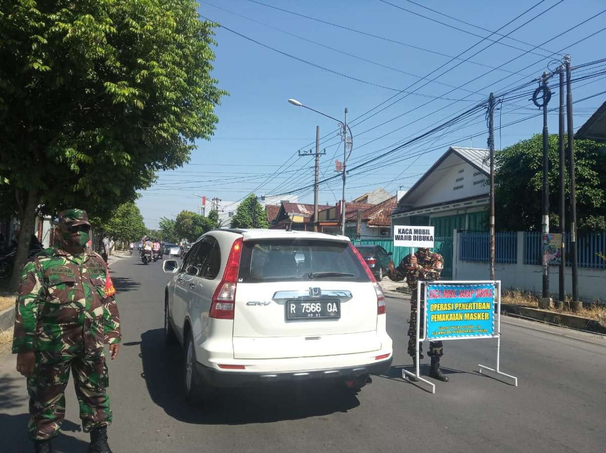 Di Purwokerto Timur, Rata-Rata 20 Orang Bandel dan Terjaring Operasi Masker Per Hari