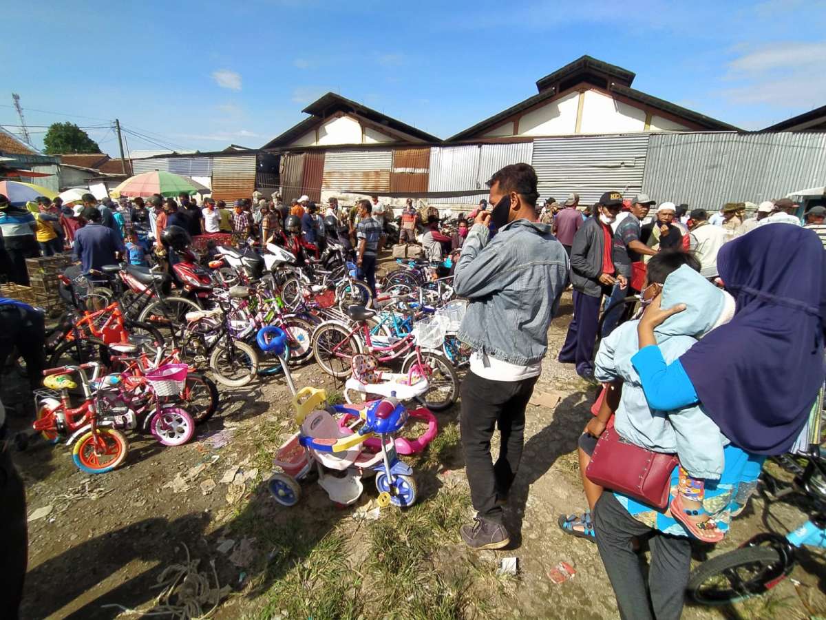 Laris Manis, Ratusan Sepeda Bekas Ramai Diburu di Pasar Cilongok