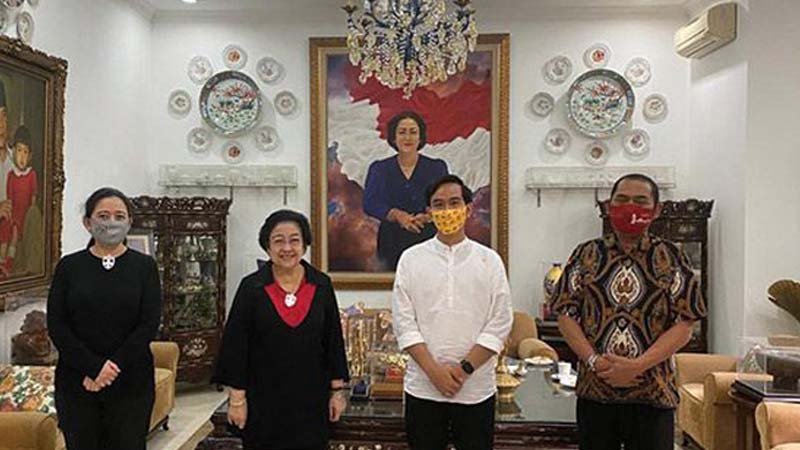 Gibran dan Ketua DPC PDIP Solo Temui Megawati, Janjikan Target Menang 61 Persen