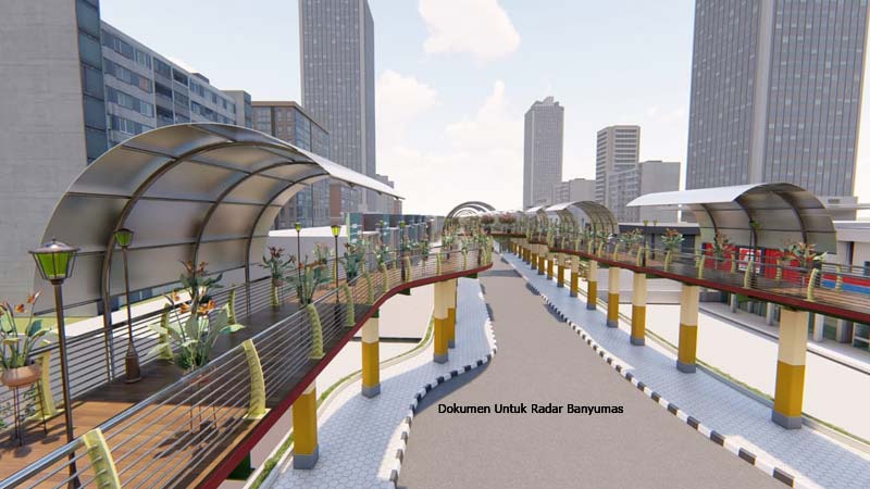 Skywalk Keren Bakal Dibangun di Jalan Prof Suharso, Kawasan GOR Satria Purwokerto