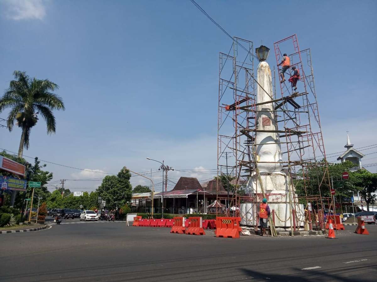 Anggaran Untuk Revitalisasi Tidak Ada, Tugu Pembangunan Purwokerto Hanya Dirawat Rutin