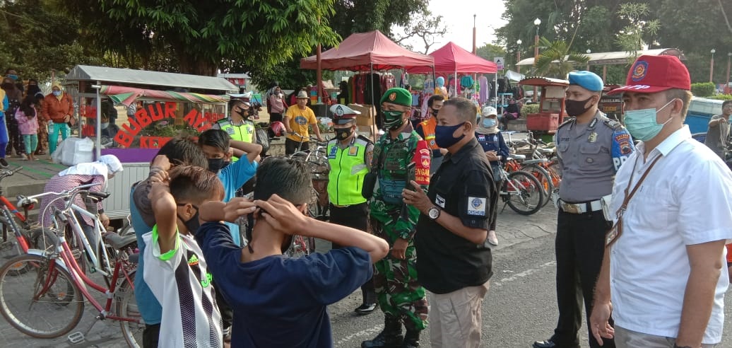 Pengunjung CFD di Kebumen Disanksi Tegas