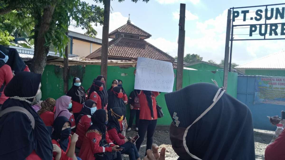 THR Belum Tuntas, BPJS Macet, Gaji Sering Terlambat, Karyawan Pabrik di Purbalingga Mogok Kerja