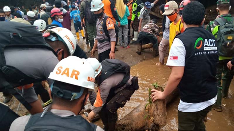 Tim Tanggap Darurat ACT Bersiaga di Lokasi Bencana Sukabumi