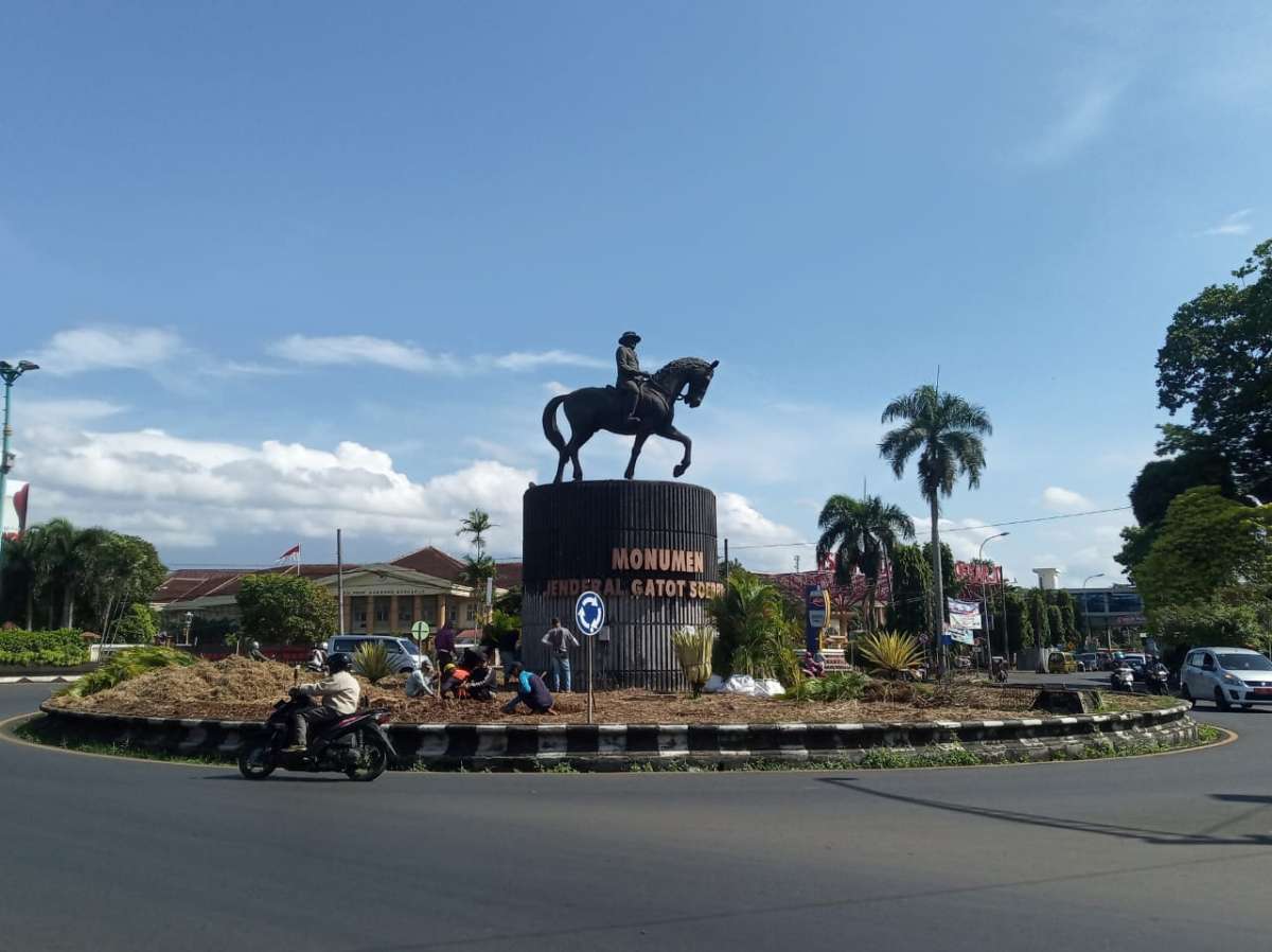 Direnovasi, Bundaran Monumen Jenderal Gatot Subroto Hanya Rp 190 Juta