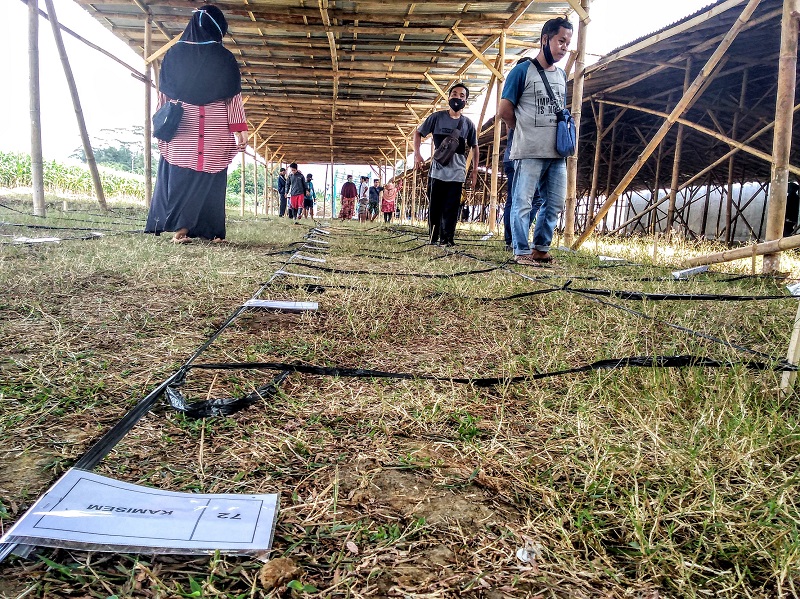 Sabtu Hari ini, Pasar Banyumas Harus Steril Total, Pedagang Sempat Bingung Cari Lapak di Bedeng