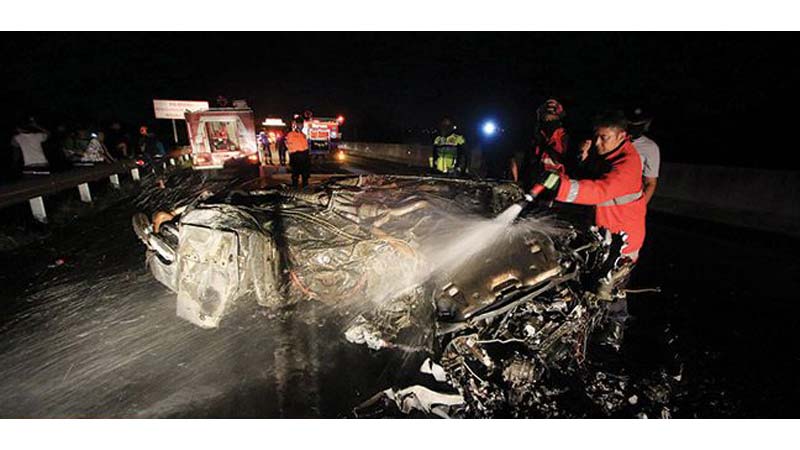 Tabrakan Beruntun Tol Solo-Semarang, 2 Orang Tewas, 1 Mobil Terbakar