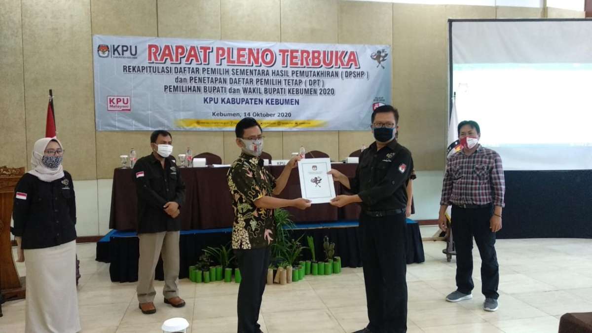 Pilkada Kebumen: DPT Kebumen 1.037.802 Pemilih