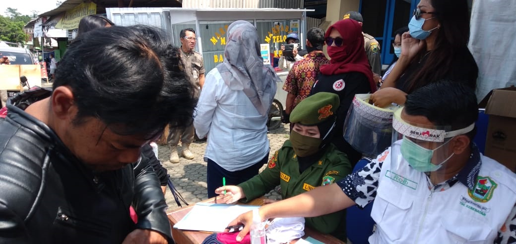 Ratusan Pelanggar Masker Terjaring Operasi Gabungan
