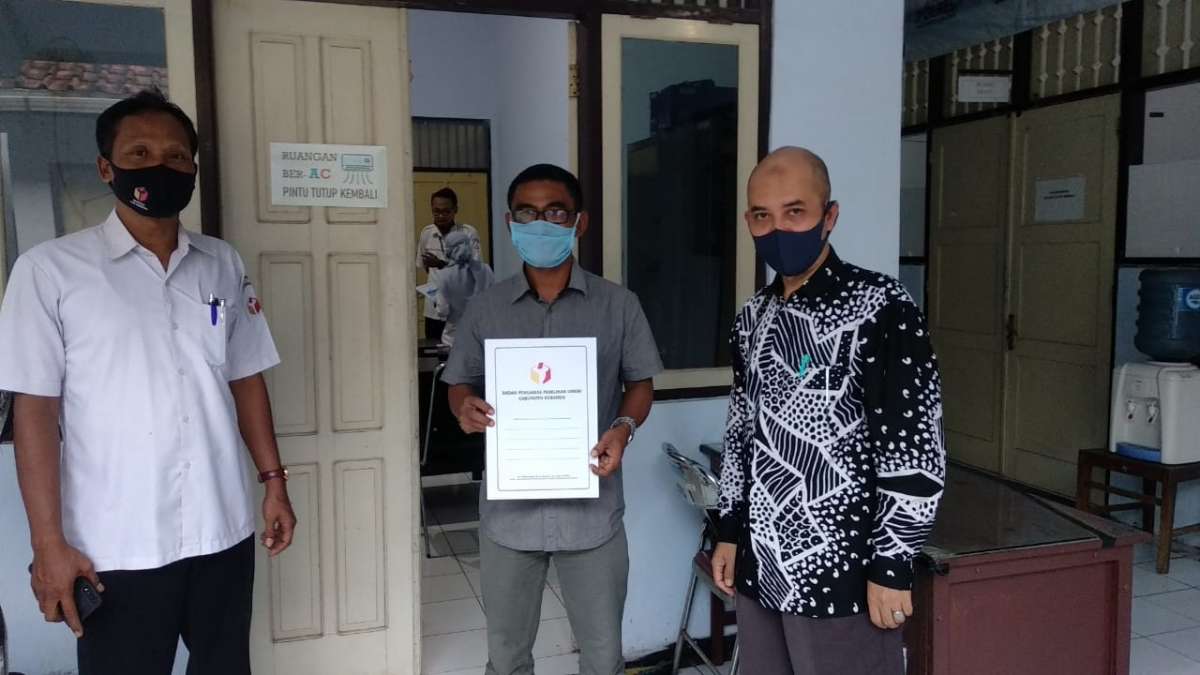 Relawan Kotak Kosong di Kebumen Resmi Lapor ke Bawaslu