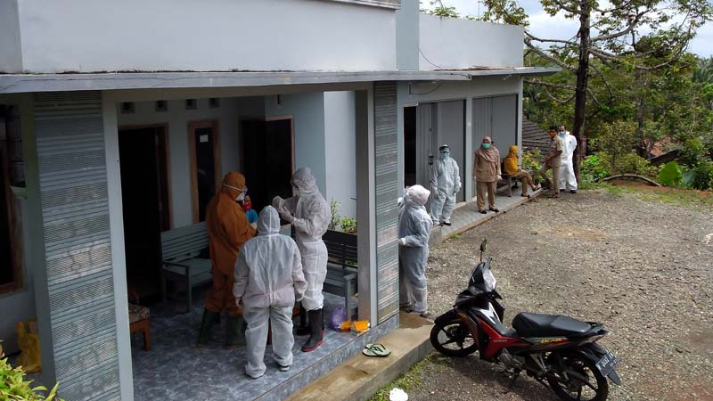 Lima Warga Desa Tanggeran Diswab