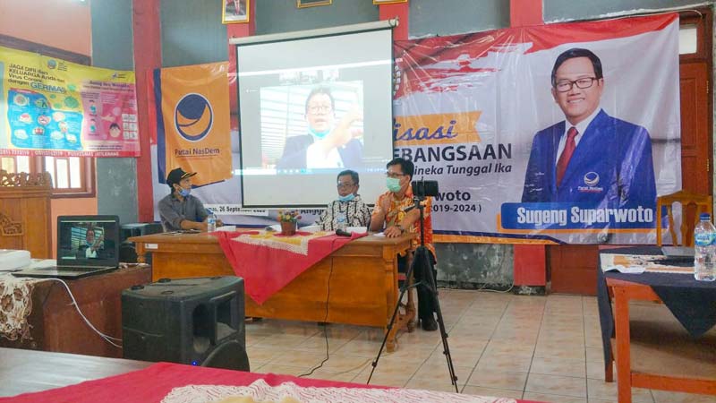 Sosialisasi 4 Pilar, Sugeng Suparwoto Ajak Masyarakat Tetap Produktif Dengan Menjalankan Protokol Kesehatan