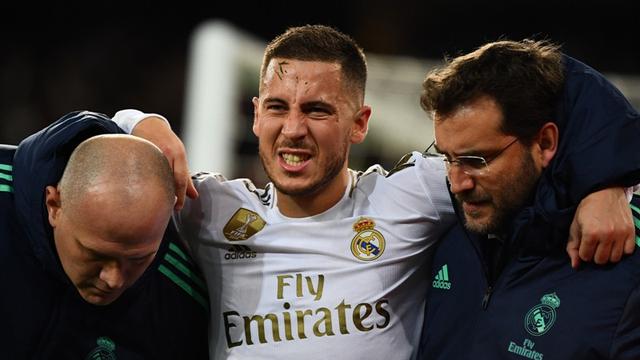 Madrid Ketiban Sial, Sudah Kalah,  Eden Hazard Cedera