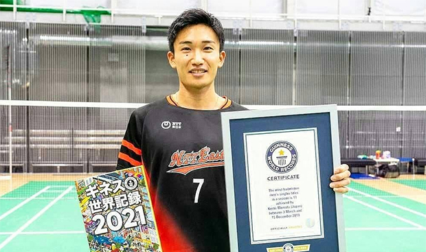 Dapat Pengakuan dari Guinness World Records, Kento Momota Pecahkan Rekor