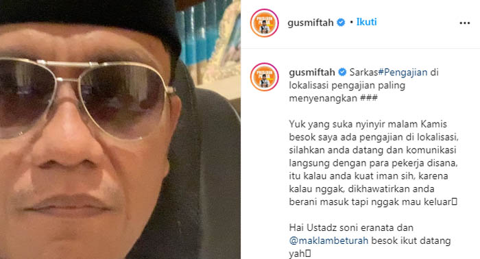 Dicap Kyai Pecinta L*nte, Gus Miftah Tantang Ustadz Maaher Ceramah di Lokalisasi