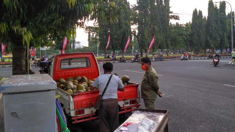 Alun-alun Purbalingga Mulai Bersih dari PKL