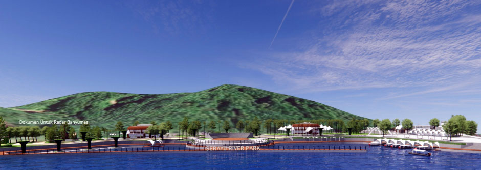Mantap, Ini Desain Kawasan Serayu River Park Di Tambaknegara, Pelaksanaan Kontruksi Tahun 2021