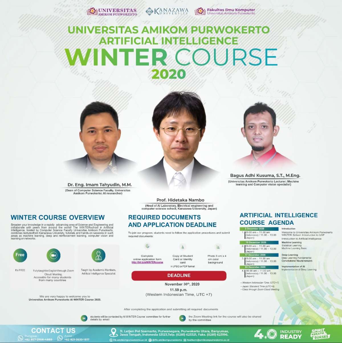 Universitas AMIKOM Purwokerto dan Kanazawa University Sukses Gelar Kursus Internasional 