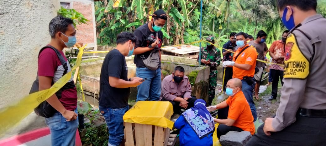 Jasad Bayi Mengambang di Saluran Irigasi di Desa Ajibarang Kulon