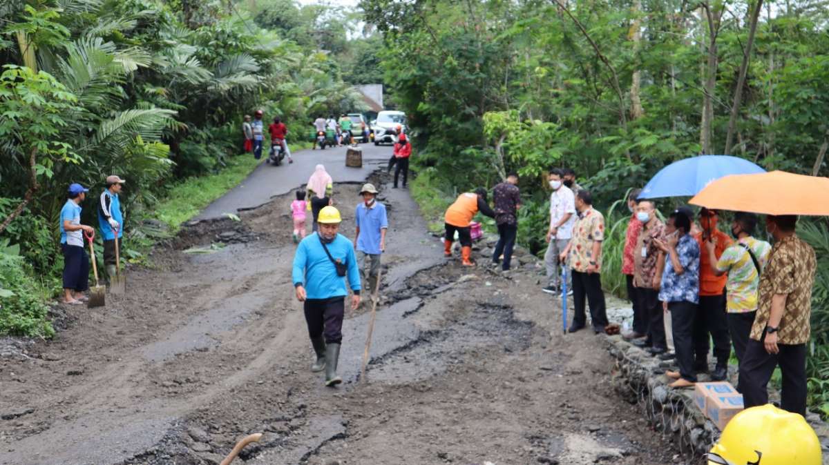 Jalan Ambles Bendawuluh Banjarnegara Langsung Ditangani
