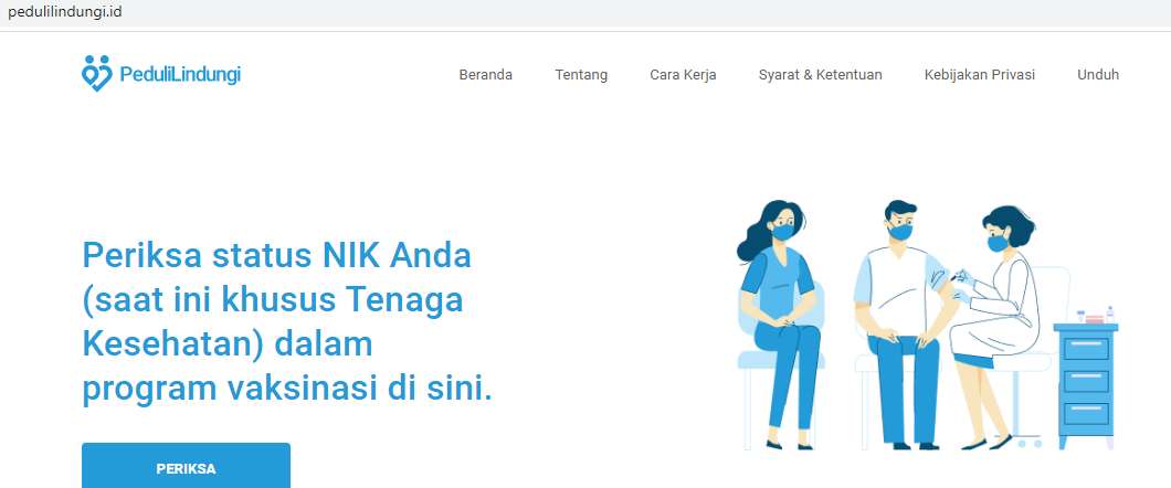 Penerima Vaksin Bisa Cek Via Online, Klik Aplikasi PeduliLindungi