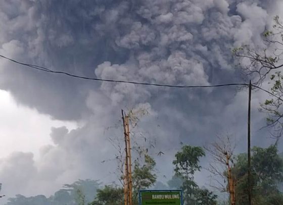 Gunung Semeru Keluarkan Awan Panas Guguran