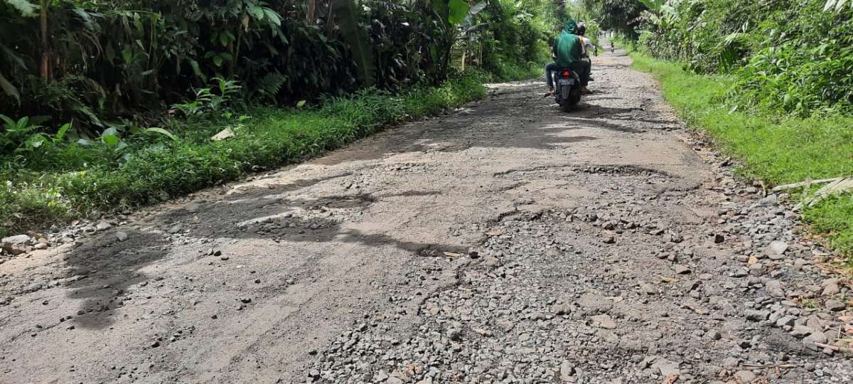 Jalan Penghubung Sumbang Baturraden Rusak Parah 5106