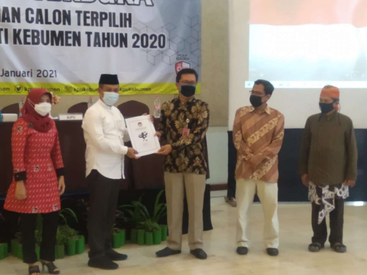 Paslon Terpilih di Kebumen Resmi Ditetapkan