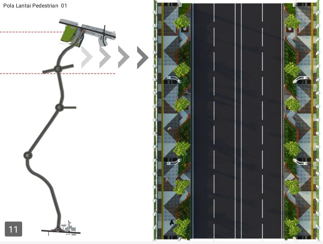 Trotoar Jalan Bung Karno Diusung Dengan Empat Pola, Kepala DPU: Motif Menyesuaikan Kawasan