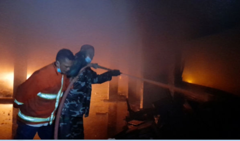Pasar Kota Banjarnegara Ludes Terbakar