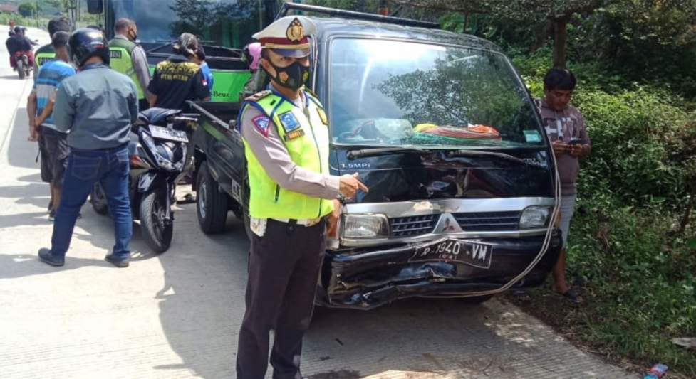 Truk Tabrak Lima Kendaraan di Bayeman Karangreja, Polisi: Diduga Tidak Tahu Medan