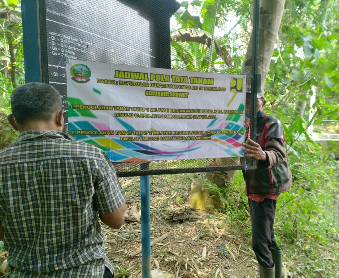 Dijadwal Biar Tidak Rebutan Pada Tiga Saluran di Daerah Irigasi Kediri Banyumas