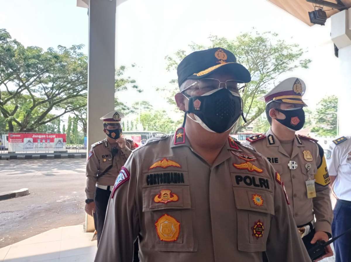Cek Terminal Bulupitu Purwokerto, Korlantas Polri: Dilarang Mudik Untuk Keselamatan dan Kesehatan Kita