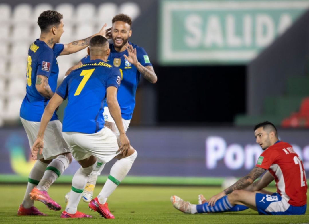 Paraguay 0-2 Brasil, 100 Persen Tak Terkalahkan