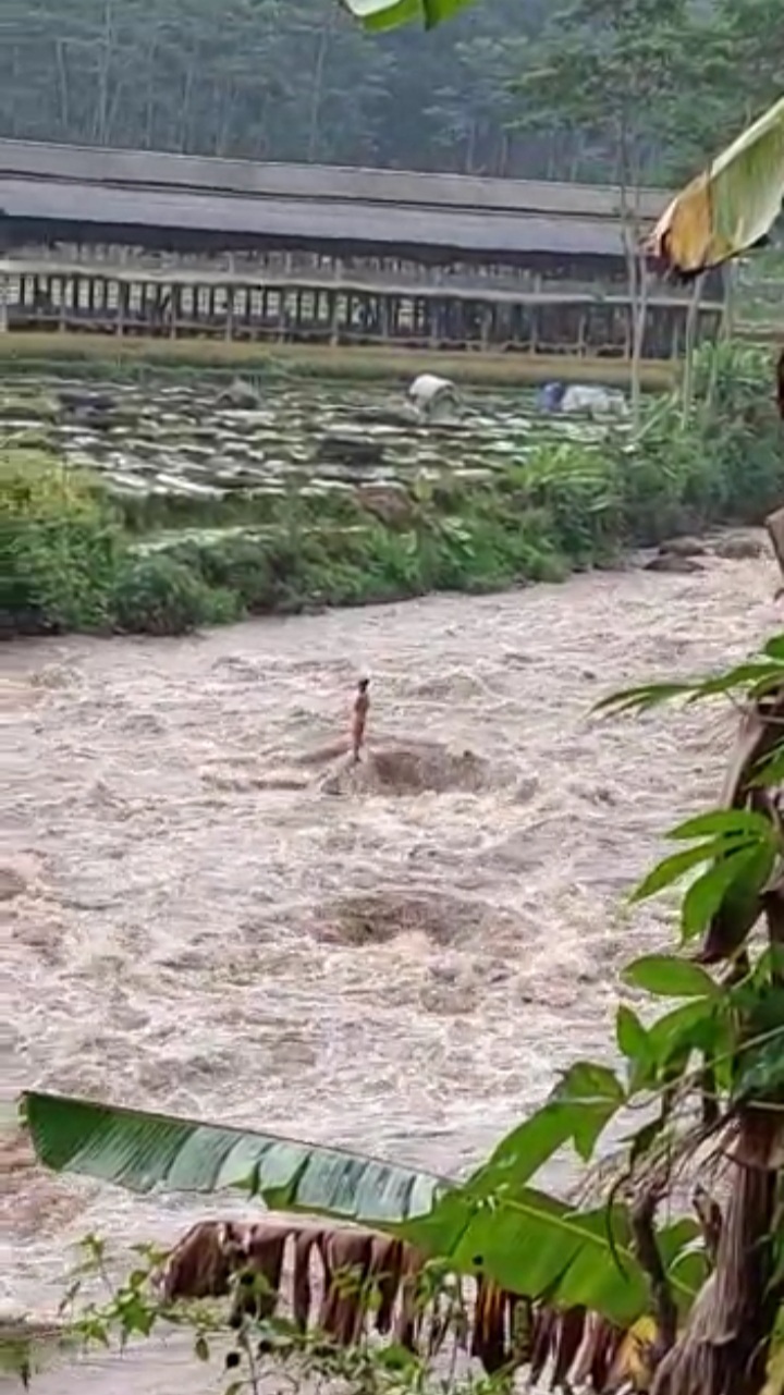 Penjaring Ikan Terjebak Banjir Bah