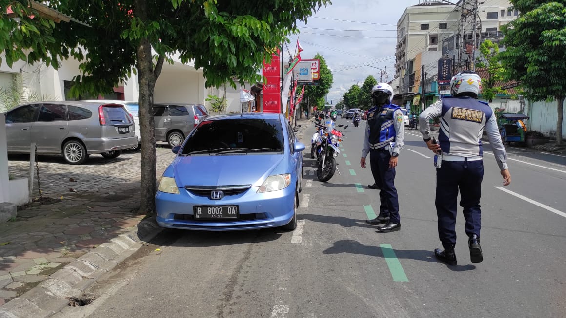 Rata-Rata 20 Kendaraan Terjaring Razia Parkir di Kota Purwokerto