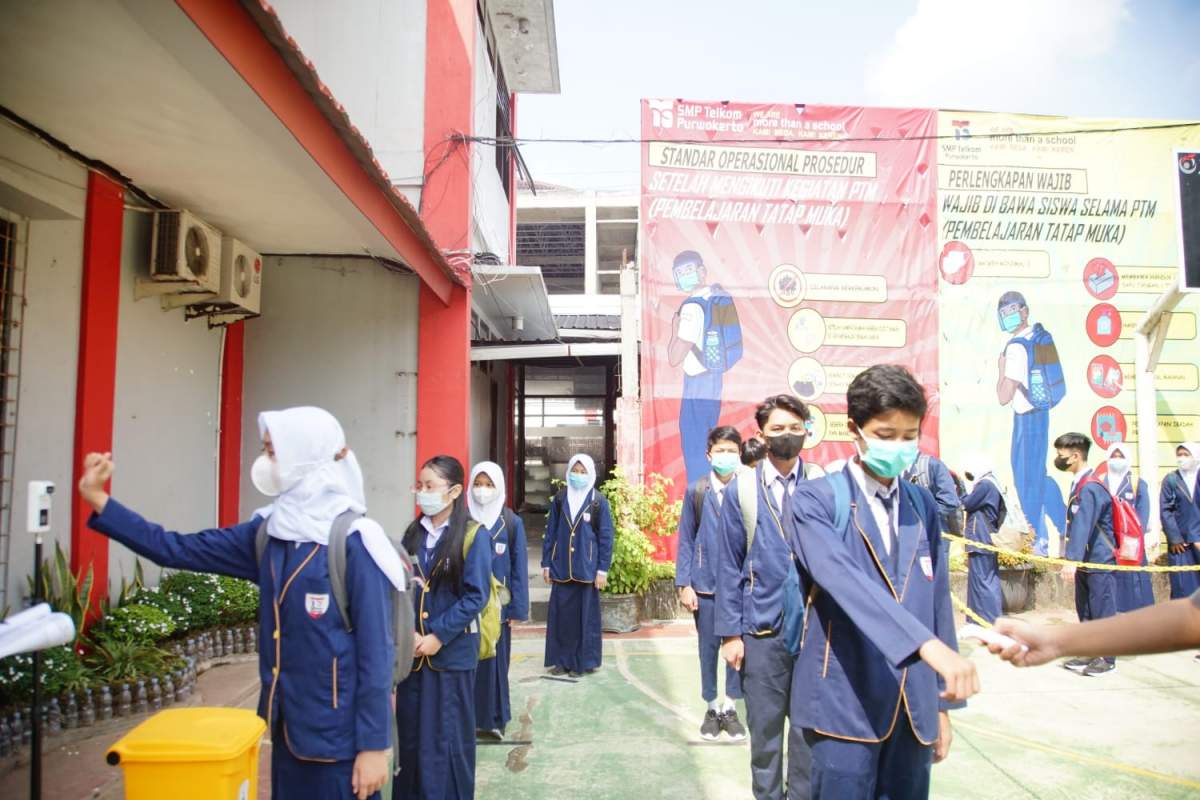 SMP Telkom Purwokerto Siap Lakukan PTM