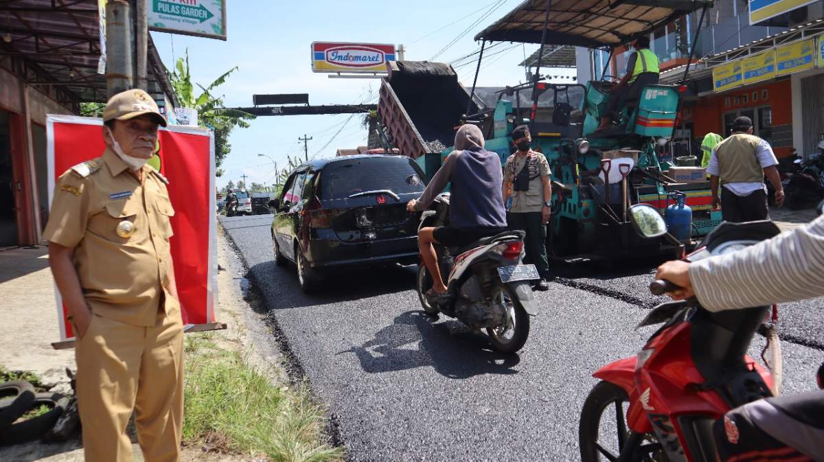Tiga Ruas Jalan di Wanadadi Diaspal, Akhir Minggu Ditarget Selesai