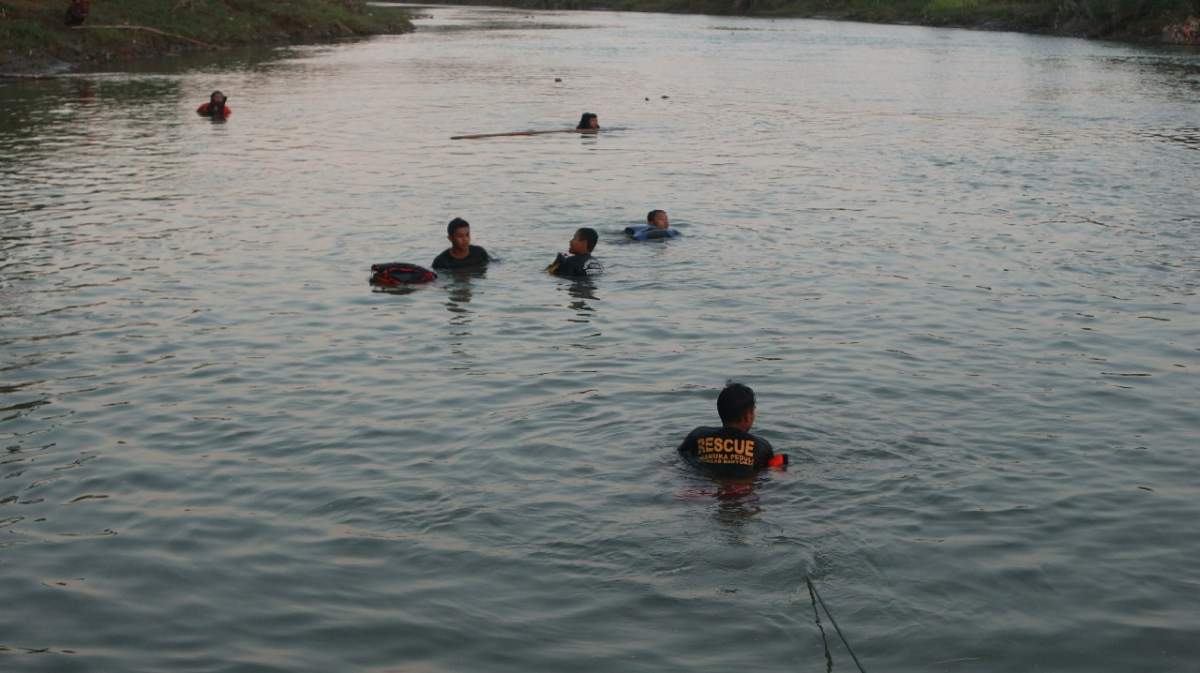 Asyik Mandi di Sungai Tajum Menganti, Satu Bocah Hilang Tenggelam