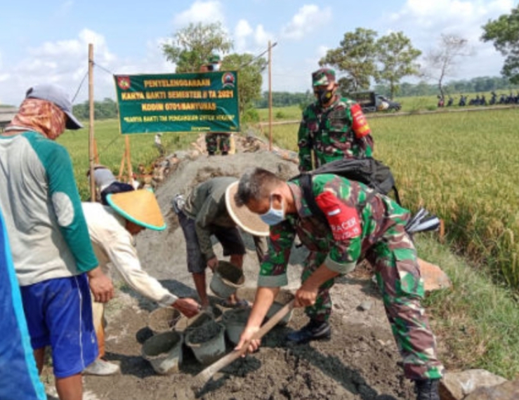 Pendaftar Karya Bakti TNI Membludak, Kades Pandak Sumpiuh: Seorang Dijadwal Kerja Seminggu Biar Adil Merata