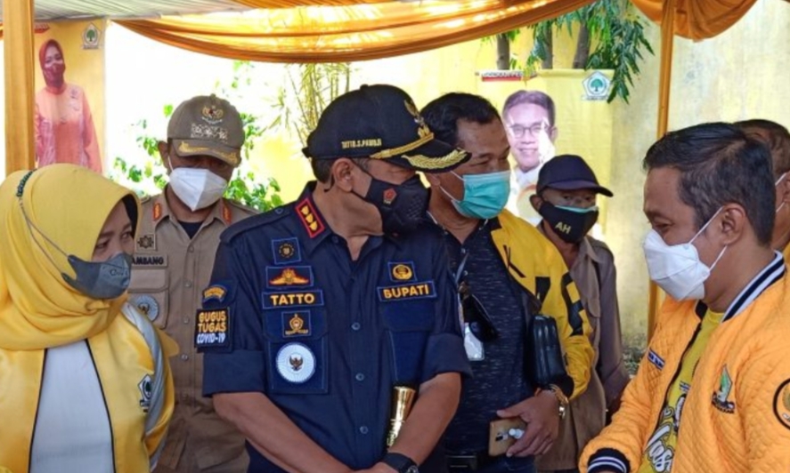 Vaksinasi Digelar Golkar Cilacap, Bupati Ungkapkan Terimakasih Kepada Airlangga Hartarto