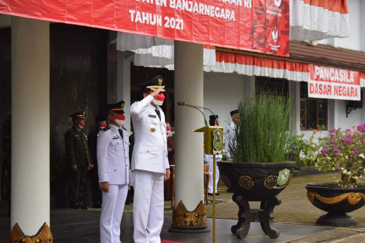 Peringati HUT RI, Sebut Kebutuhan Masker Impor, Bupati Banjarnegara: Riset Ilmu Pengetahuan Harus Ditingkatkan