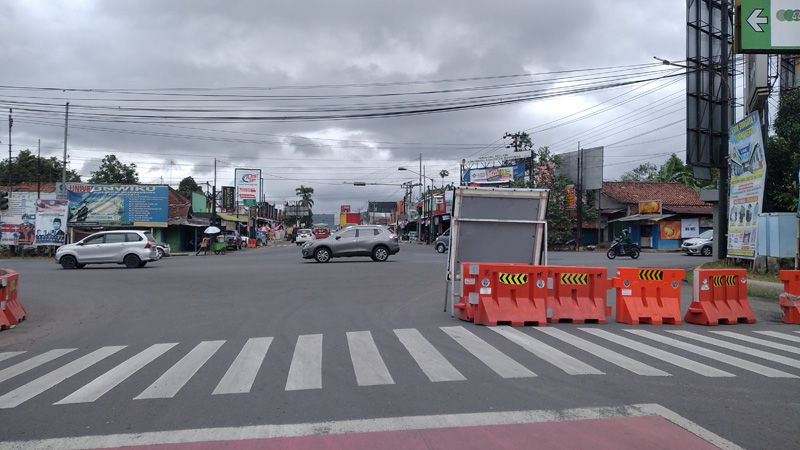 Meski PPKM Diperpanjang, Penyekatan Jalan di Banyumas Mulai Dilonggarkan