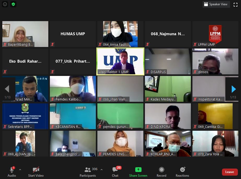 Pahami Permasalahan di Masyarakat, 284 Mahasiswa KKN UMP Diterjunkan di Banjarnegara