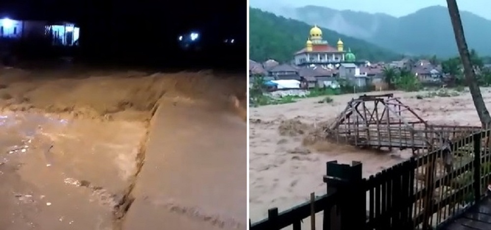 Banjir Bandang Sungai Cidurian Di Bogor Jembatan Putus Warga Mengungsi 5460