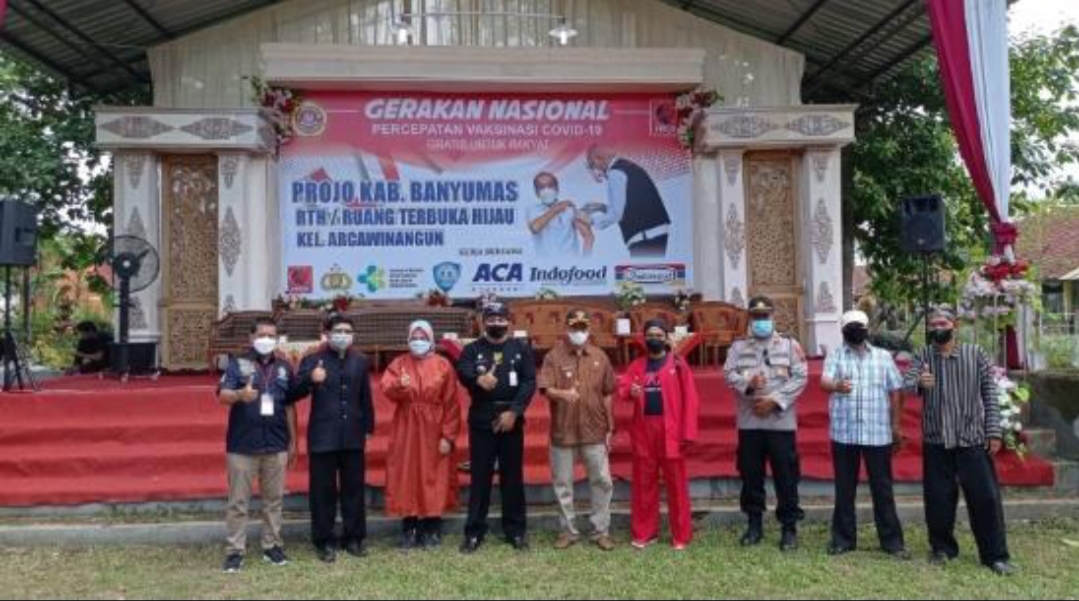 Percepat Vaksinasi Massal di Banyumas Projo Gelar Vaksinasi Massal