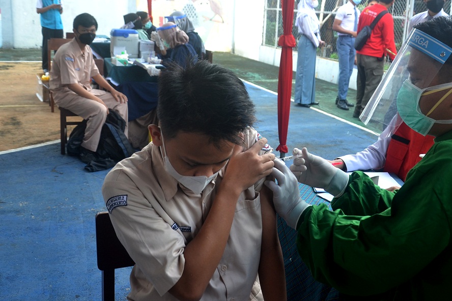 Intelejen Jateng Bidik Pelajar Sasaran Vaksinasi Covid-19, Vaksin Massal di Purwokerto