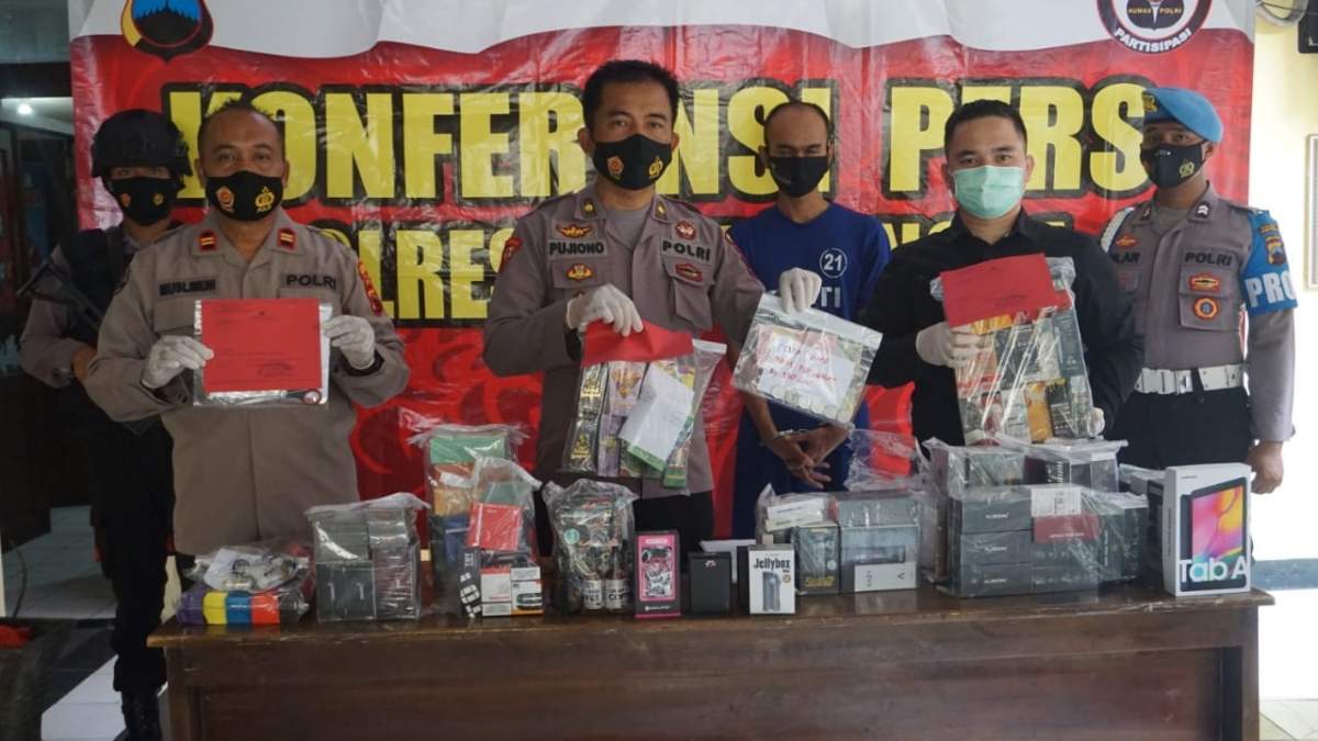 Residivis Bobol Toko Vape di Kalikabong Purbalingga