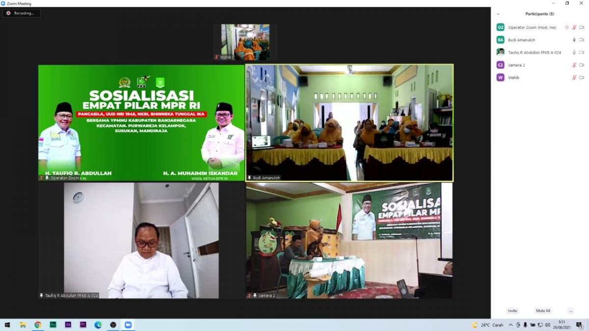 Sosialisasikan 4 Pilar, Taufiq R Abdullah Menyampaikan Begitu Pentingnya Peran Seorang Pendidik