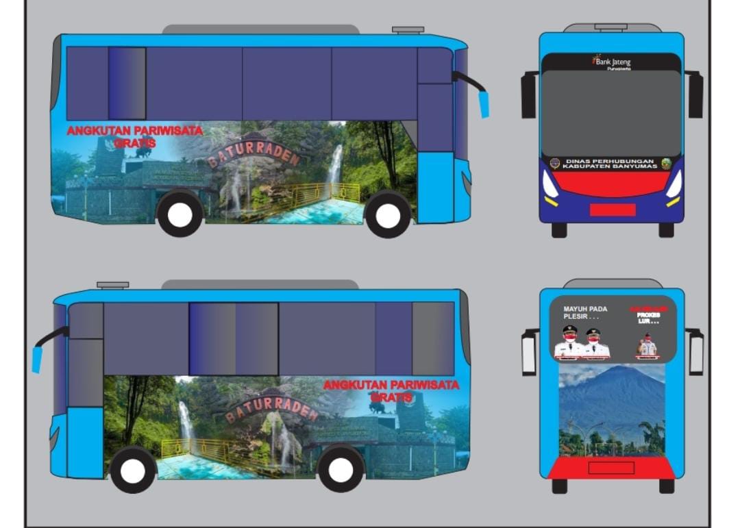 Mulanya Untuk BRT, 5 Bus Bantuan dari Kemenhub Akan Dijadikan Bus Pariwisata Gratis di Banyumas